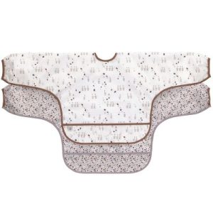 achetez Lot de 2 bavoirs manches longues avec poche Tiny Farmer Oie lilas cendré Lässig au meilleur prix en promo