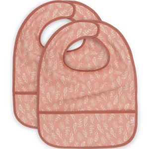 achetez Lot de 2 bavoirs plastifiés Meadow Rosewood Jollein au meilleur prix en promo