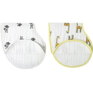 achetez Lot de 2 bavoirs protection d'épaules Jungle jam aden + anais au meilleur prix en promo