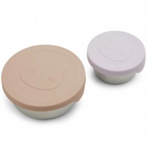 achetez Lot de 2 boîtes à goûter Fiby chat rose mix Liewood au meilleur prix en promo