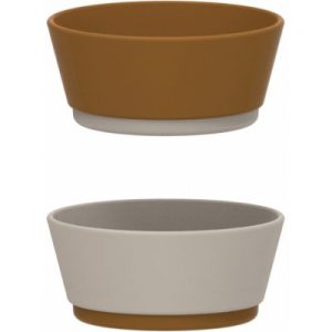 achetez Lot de 2 bols Clarke Golden caramel mix Liewood au meilleur prix en promo