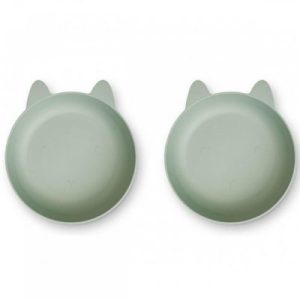 achetez Lot de 2 bols Solina Rabbit dusty mint Liewood au meilleur prix en promo