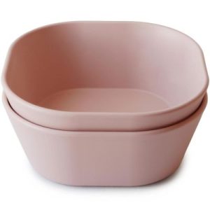 achetez Lot de 2 bols carrés Blush Mushie au meilleur prix en promo