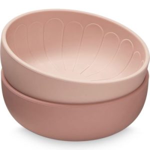 achetez Lot de 2 bols en silicone fleur Rose Mix Cam Cam Copenhagen au meilleur prix en promo