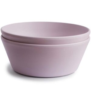 achetez Lot de 2 bols ronds Soft lilac Mushie au meilleur prix en promo