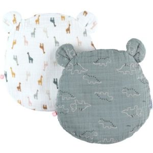 achetez Lot de 2 coussins tête Mix & Match bleu et blanc (20 cm) Noukie's au meilleur prix en promo