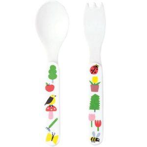 achetez Lot de 2 couverts en mélamine La campagne Maison Petit Jour au meilleur prix en promo