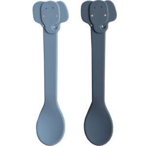 achetez Lot de 2 cuillères en silicone Mrs Elephant Trixie au meilleur prix en promo