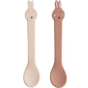 achetez Lot de 2 cuillères en silicone Mrs Rabbit Trixie au meilleur prix en promo