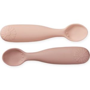 achetez Lot de 2 cuillères en silicone fleur Rose Mix Cam Cam Copenhagen au meilleur prix en promo