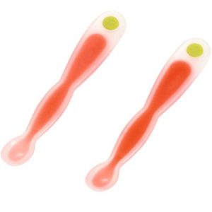 achetez Lot de 2 cuillères thermosensibles rouges Bébé Confort au meilleur prix en promo