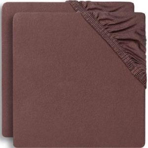 achetez Lot de 2 draps housses en coton Chestnut (60 x 120 cm) Jollein au meilleur prix en promo