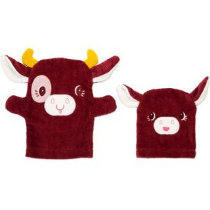 achetez Lot de 2 gants de toilette marionnettes Rosalie Lilliputiens au meilleur prix en promo