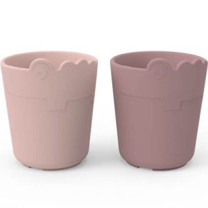 achetez Lot de 2 gobelets Kiddish Croco Rose Done by Deer au meilleur prix en promo