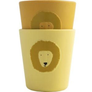 achetez Lot de 2 gobelets en silicone Mr Lion Trixie au meilleur prix en promo