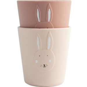 achetez Lot de 2 gobelets en silicone Mrs Rabbit Trixie au meilleur prix en promo