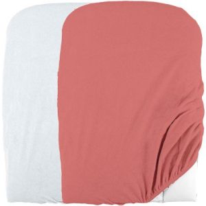 achetez Lot de 2 housses de matelas à langer blanc et terracotta (50 x 75 cm) Domiva au meilleur prix en promo