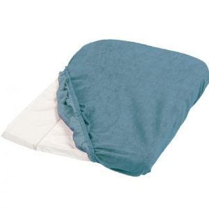 achetez Lot de 2 housses de matelas à langer bleu céladon (75 x 50 cm) Tinéo au meilleur prix en promo