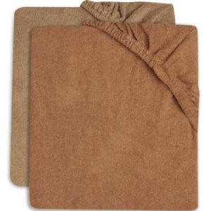 achetez Lot de 2 housses de matelas à langer en éponge Caramel/Biscuit (50 x 70 cm) Jollein au meilleur prix en promo