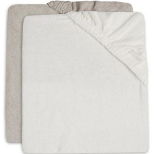 achetez Lot de 2 housses de matelas à langer en éponge Ivory/Nougat (50 x 70 cm) Jollein au meilleur prix en promo