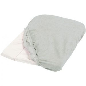 achetez Lot de 2 housses de matelas à langer gris clair (75 x 50 cm) Tinéo au meilleur prix en promo