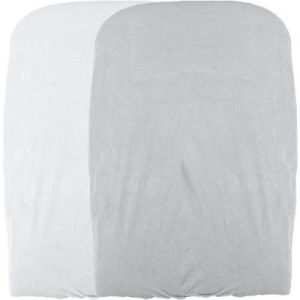 achetez Lot de 2 housses matelas à langer blanc et perle (50 x 75cm) Domiva au meilleur prix en promo
