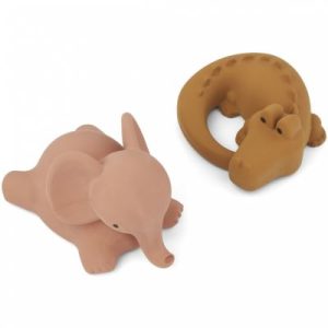 achetez Lot de 2 jouets de bain Vikky Safari dark rose mix Liewood au meilleur prix en promo