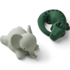 achetez Lot de 2 jouets de bain Vikky Safari green mix Liewood au meilleur prix en promo