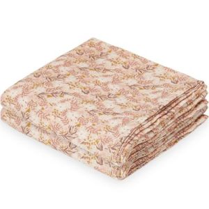 achetez Lot de 2 langes Aurora rose (70 x 70 cm) Cam Cam Copenhagen au meilleur prix en promo