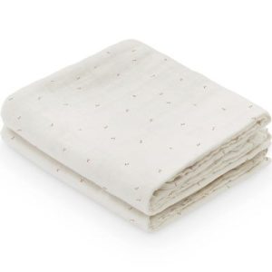 achetez Lot de 2 langes en coton bio Flowing leaf (70 x 70 cm) Cam Cam Copenhagen au meilleur prix en promo