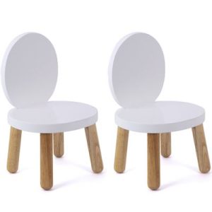achetez Lot de 2 petites chaises Ovaline blanches Pioupiou et Merveilles au meilleur prix en promo