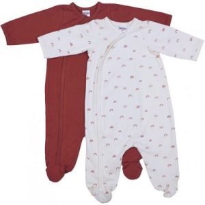 achetez Lot de 2 pyjamas en coton Arc-en-ciel (3 mois) BB & Co au meilleur prix en promo