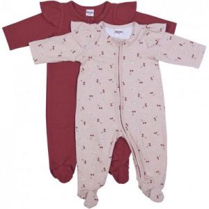 achetez Lot de 2 pyjamas en coton Cerise (6 mois) BB & Co au meilleur prix en promo