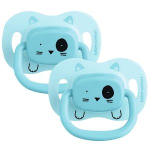 achetez Lot de 2 sucettes réversibles Minimalist Animals bleu (6-18 mois) Bébé Confort au meilleur prix en promo