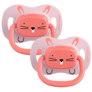 achetez Lot de 2 sucettes réversibles Minimalist Animals rose (6-18 mois) Bébé Confort au meilleur prix en promo