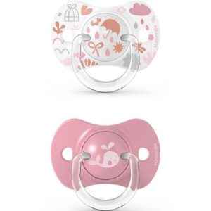 achetez Lot de 2 sucettes symétriques SX PRO Memories rose (18 mois et +) Suavinex au meilleur prix en promo