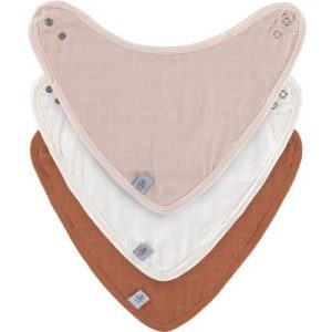 achetez Lot de 3 bandanas en mousseline rose poudré