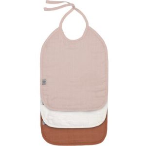 achetez Lot de 3 bavoirs à nouer Cozy Care Rose poudré
