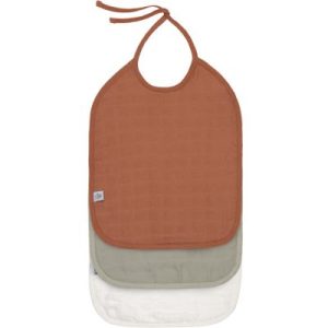 achetez Lot de 3 bavoirs à nouer Cozy Care Rouille