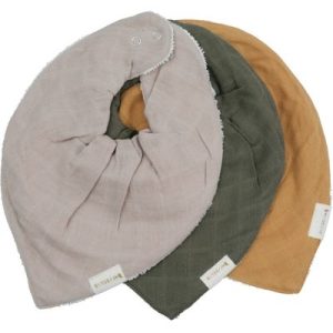 achetez Lot de 3 bavoirs bandanas Olive Garden Fabelab au meilleur prix en promo