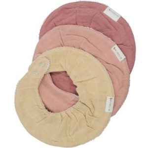 achetez Lot de 3 bavoirs bandanas Pastel Flower Fabelab au meilleur prix en promo