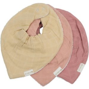 achetez Lot de 3 bavoirs bandanas Pastel Flower Fabelab au meilleur prix en promo