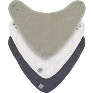 achetez Lot de 3 bavoirs bandanas en mousseline Cozy Care olive