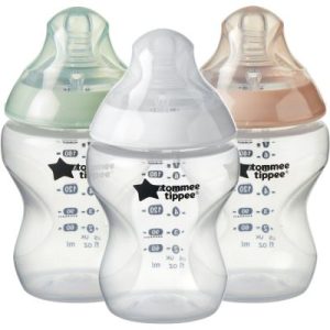 achetez Lot de 3 biberons Closer to Nature pastel (260 ml) Tommee Tippee au meilleur prix en promo