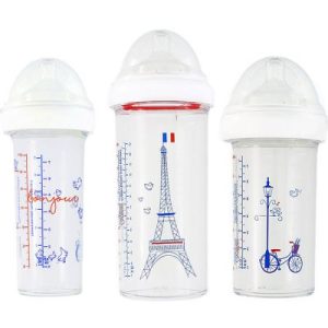 achetez Lot de 3 biberons anti colique gigognes Inès de la Fressange (360 ml et 210 ml) Le Biberon Français au meilleur prix en promo