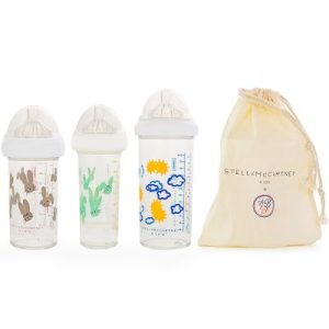 achetez Lot de 3 biberons anti colique gigognes Stella McCartney (360 ml et 210 ml) Le Biberon Français au meilleur prix en promo