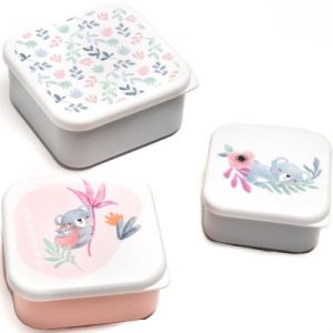 achetez Lot de 3 boîtes à goûter Koala Lila Amadeus Les Petits au meilleur prix en promo