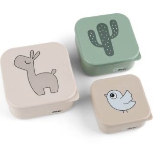 achetez Lot de 3 boîtes à goûter Lalee Sable mixte Done by Deer au meilleur prix en promo