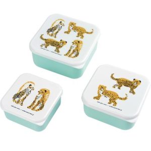 achetez Lot de 3 boîtes à goûter Le Petit Lucas Du Tertre Le Jaguar Petit Jour Paris au meilleur prix en promo