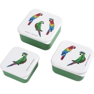 achetez Lot de 3 boîtes à goûter Le Petit Lucas Du Tertre Le Perroquet Petit Jour Paris au meilleur prix en promo